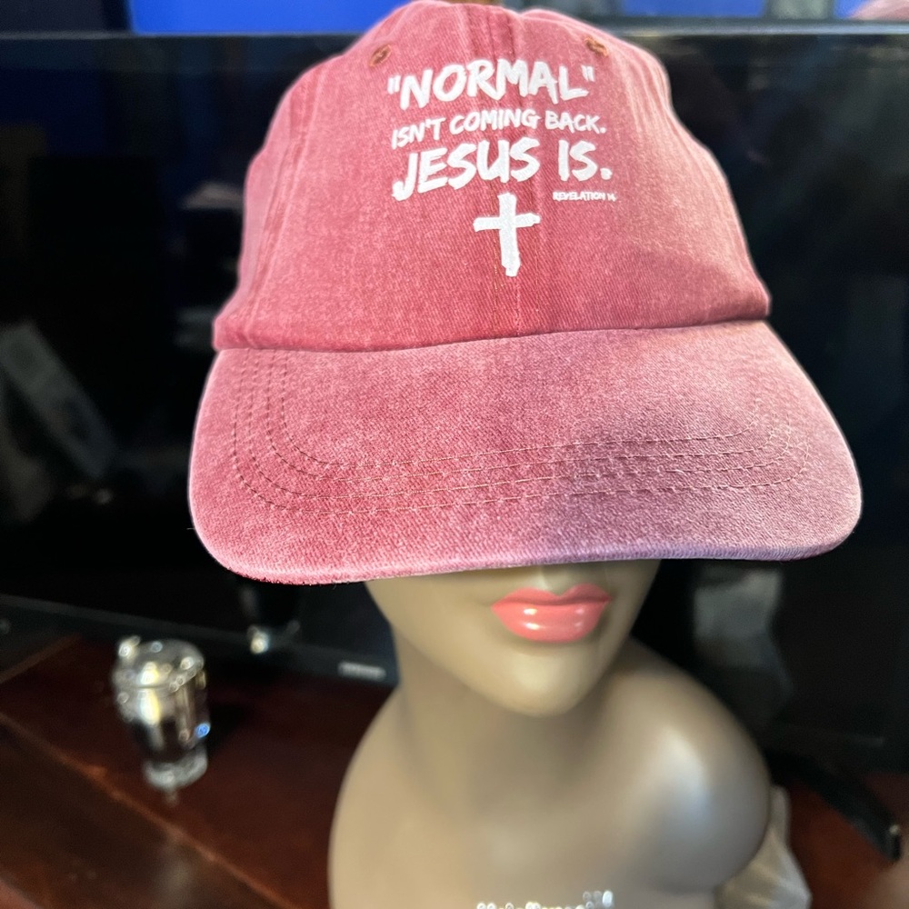 Pink Cap with Inspirational Quote